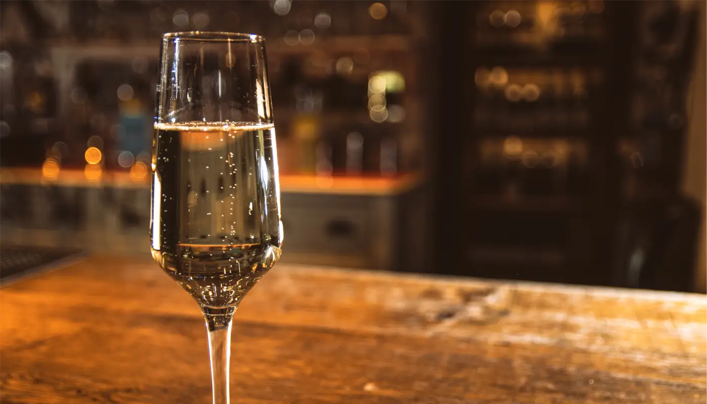 Bar, kde se prodává chutné prosecco